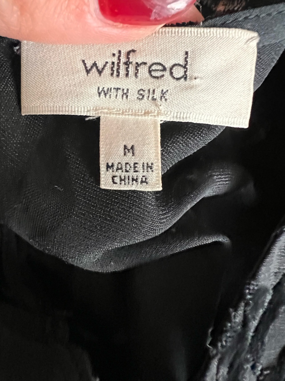 ARITZIA Wilfred Sheer Velvet Floral Tank Silk Blend Cropped Top - Picture 5 of 7